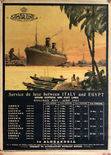 ORIGINAL Vintage Cruises Ship Poster 