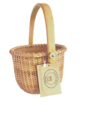 Small Nantucket Lightship Basket with Swing Handle NWT picture