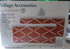 NEW Dept 56 North Pole Gingerbread Road straight 2 piece #6007689 picture