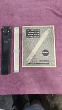Vtg PICKETT Mod 902-T SIMPLEX TRIG All Metal Slide Rule W/1960 Manual & Leather  picture