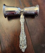Wallace Baroque Double Jigger Silver Plated - VINTAGE picture
