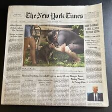 The New York Times Newspaper August 18 2023 Pets Lost In Paradise Page A10 Maui picture