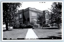 Ladysmith Wisconsin WI Postcard RPPC Photo High School Building c1940's Vintage picture