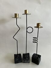 Vintage Postmodern 3 Piece IKEA Candle Holders picture