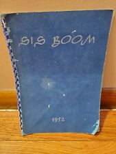 Vintage 1952 S.I.S. Boom Yearbook picture
