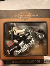 HARLEY-DAVIDSON Harley Davidson Motorcycle Snowman Christmas Ornament In Box picture