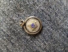 Vintage Gold & Blue Enamel Masonic Charm or Pendant picture