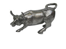 Metal Charging Bull statue 18 cm Sculpture Figurine picture