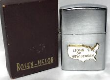 Vintage Nesor # 1032 Japan Lions Club Of New Jersey Lighter In Box picture