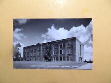 High School Bigfork Minnesota vintage real photo postcard 1953 picture