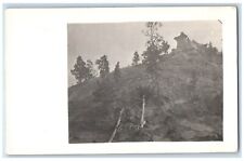 1914 View Of Hills Rocks Of Old Montana Posted Antique RPPC Photo Postcard picture