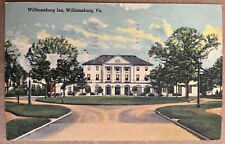 Williamsburg Inn Hotel Restaurant Virginia Vintage Linen Postcard c1940 picture