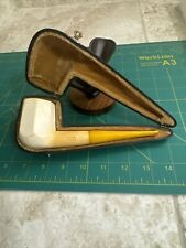 Vintage Meerschaum Tobacco Pipe Panel Signed By Carver Great Condition  picture