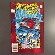 Spider-Man 2099 1 NEWSSTAND Red Foil KEY Marvel 1992 Peter David Leonardi comic picture