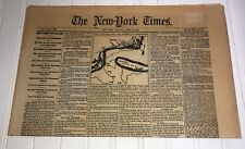New York Times Newspaper April 15, 1861 Civil War Era Reprint picture
