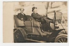RPPC Real Photo Postcard Men Old Car Hats Suits Studio Pose 1904 - 1918 AZO picture