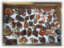 45pc Whole Flat   -  Vanadinite on Matrix Crystal Cluster Specimens Lot picture