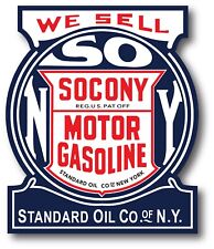 SOCONY STANDARD GASOLINE DECAL OIL CAN GAS PUMP LUBSTER HIGH GLOSS OUTDOOR picture