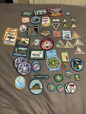 HUGE LOT OF 50+ GIRL SCOUT PATCHES BADGES HTF Cool Rare picture