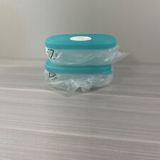 Tupperware Freeze Smart Container Set of 2 Small Blue Date Dial New  picture