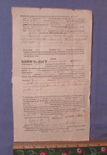 ANTIQUE 1809 GLOVER VT ORLEANS COUNTY LAND DEED FOR PRISON picture