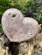 Large Brazilian Pink Amethyst Crystal Heart 1419g 2 AAA+ picture