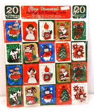 20 Vintage 3-D Holiday Gift Package Cards Langfelder Homma & Carrol Japan picture