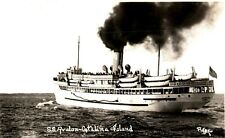 c1930's S.S. Avalon Catalina Island California CA RPPC Photo Postcard picture