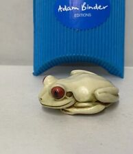 Harmony Kingdom Artist Adam Binder UK Made Marble Resin Green Frog Palm Charm picture