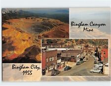 Postcard Bingham Canyon Mine Bingham City Utah USA picture