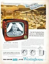 1952 Westinghouse Television TV Print Ad Teddy Roosevelt Campaign Clear Picture picture