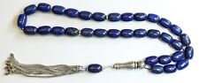 Luxury Tesbih AAA Barrel Lapis Lazuli & Sterling -Top Quality- Collector's picture