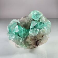Fine Super Gem  Green Octahedral Fluorite Crystal Cluster from South Africa 8 cm picture