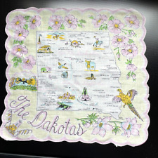 The Dakotas Women's Handkerchief North & South Dakota Maps Souvenir Yellow/Pink picture