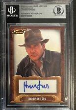 2008 INDIANA JONES TOPPS HERITAGE Harrison Ford AUTOGRAPH AUTO CARD BGS picture