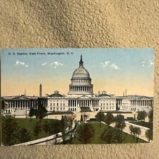US Capitol East Front Washington DC Vintage White Border Postcard 1920s picture
