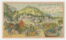 Jos Stiner & Co Tea Importers 1880's Trade Card picture