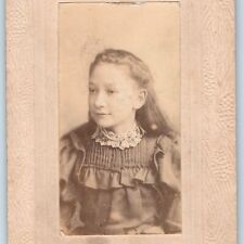 c1880s Hastings, PA Nice Young Lady Girl Teen Mini Cabinet Card Photo Perry H41 picture