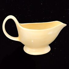 Pottery Barn Sausalito Yellow/Amber Gravy Boat 5”T 9”W Pottery Dinnerware picture