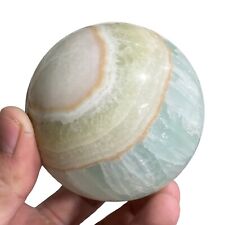 Aqua Caribbean Calcite Stone Sphere  Natural Gemstone Ball picture
