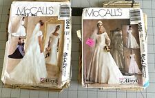 MCCALL'S Set/2 Wedding Dress Patterns 3046 (A 6,8,10), 9685 (C 10,12,14) Alicyn picture