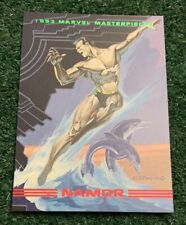 NAMOR - 1993 SKYBOX MARVEL MASTERPIECES - BASE CARD # 9 picture