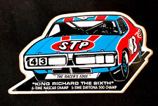 STP STICKER “KING RICHARD THE SIXTH” 6“ X 3 1/2“ THESE ARE VERY OLD  MINT 😎 picture
