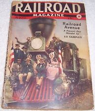 Railroad Magazine April 1940 trains railway vintage picture