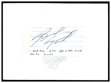 BRAD PARK CUT AUTOGRAPH BOSTON BRUINS NY RANGERS RED WINGS HOF 7x ALL STAR picture