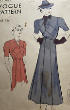 1930’s #VintageVOGUE 7662  Tea Ankle Dress Arrow Bodice #VintageSewingPattern 30 picture
