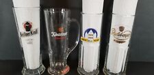 4 GERMAN Pilsner Tall Beer Handled Mugs Glasses Berliner, Radeberger, Brauwirt picture