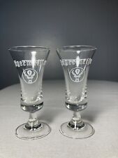 Jägermeister Cordial Shot Glass Liqueur Fluted Footed  2CL Clear picture
