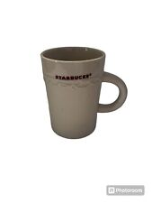 RARE Starbucks Coffee 2010 10oz Mug / Cup Ivory Brown Letters Ceramic EXCELLENT  picture