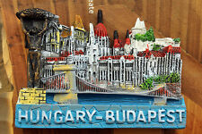 Hungary Budapest Landmarks Tourist Travel Souvenir 3D Resin Fridge Magnet Craft picture